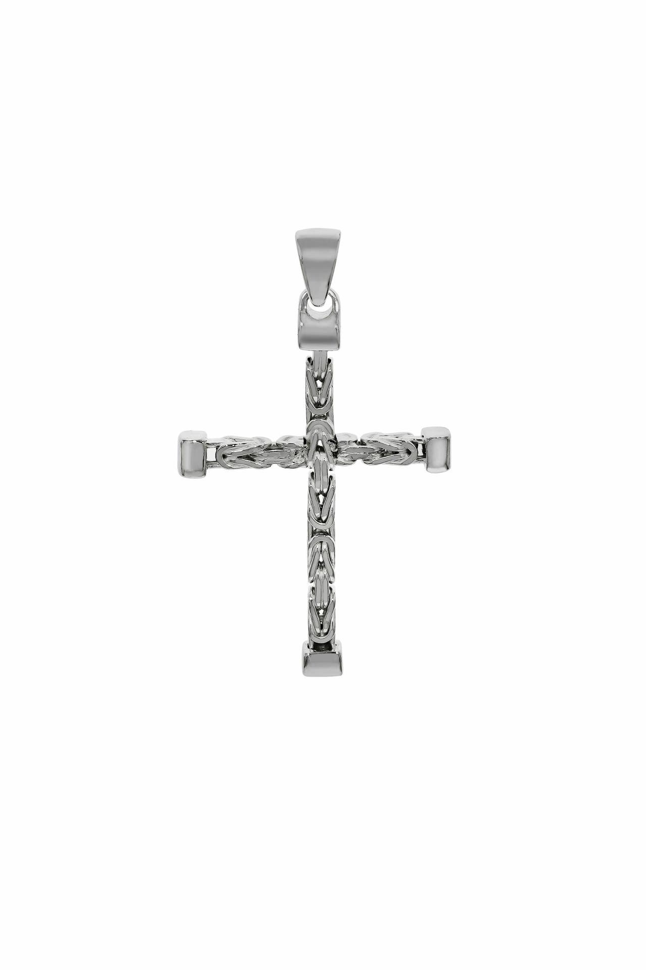 ZEEME Anhänger Silber 925 Kreuz-Motiv Königskette poliert 52mm, Bild 1
