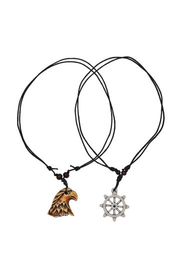 STEUER Kette Adler Steuerrad Textilband schwarz mehrfarbig