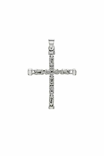 ZEEME Anhänger Silber 925 Kreuz-Motiv Königskette poliert 62mm