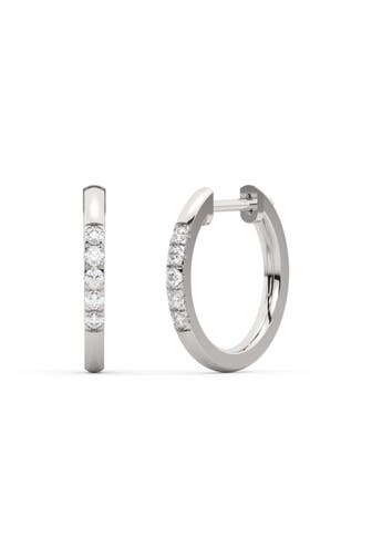 DIAM ADDICT Ohrringe 585 Weißgold mit 10 im Labor gezüchteten Diamanten silber