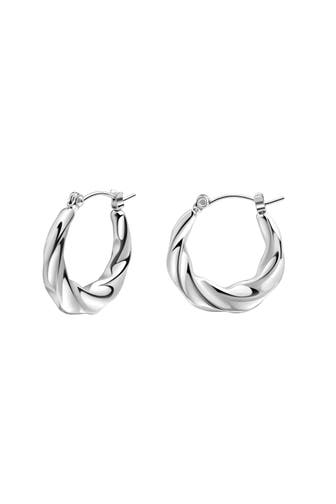 ZEEME Ohrringe Edelstahl glänzend silber