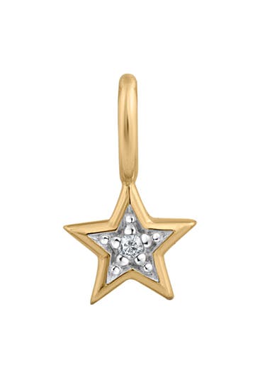 OROLINO Anhänger Gold 585 Stern-Motiv mit Brillant 0,005ct.