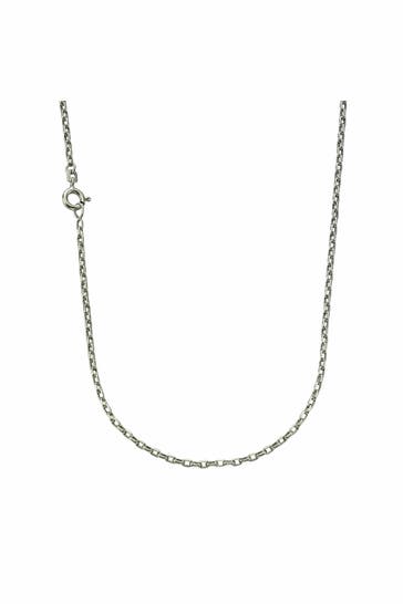 ZEEME Kette 925 Silber Ankerkette 45cm silber