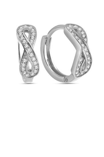 DKENIZ Ohrringe 925/- Sterling Silber Unendlichkeitsohrring silber