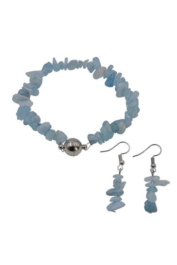 STEUER Armband Metall Aquamarine hellblau hellblau