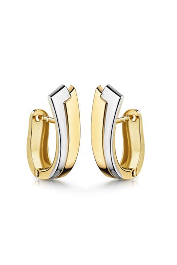 FASCINATION BY ELLEN K. Ohrringe Gold 375 zweifarbig hochglanzpoliert mehrfarbig
