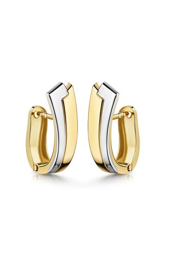 FASCINATION BY ELLEN K. Ohrringe Gold 375 zweifarbig hochglanzpoliert mehrfarbig