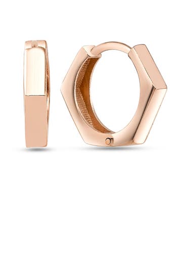 DKENIZ Ohrringe 925/- Sterling Silber rosévergoldet Postmodern Ohrring rosé