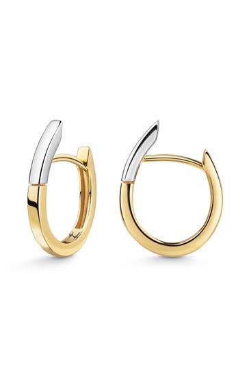 FASCINATION BY ELLEN K. Ohrringe 375/- Gelbgold bicolor glanz mehrfarbig