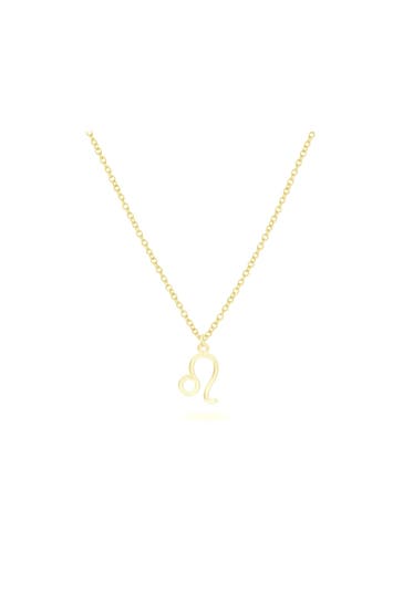 BEKA BELL Kette 925-Sterling Silber vergoldet Glänzend 42cm Löwe gelb