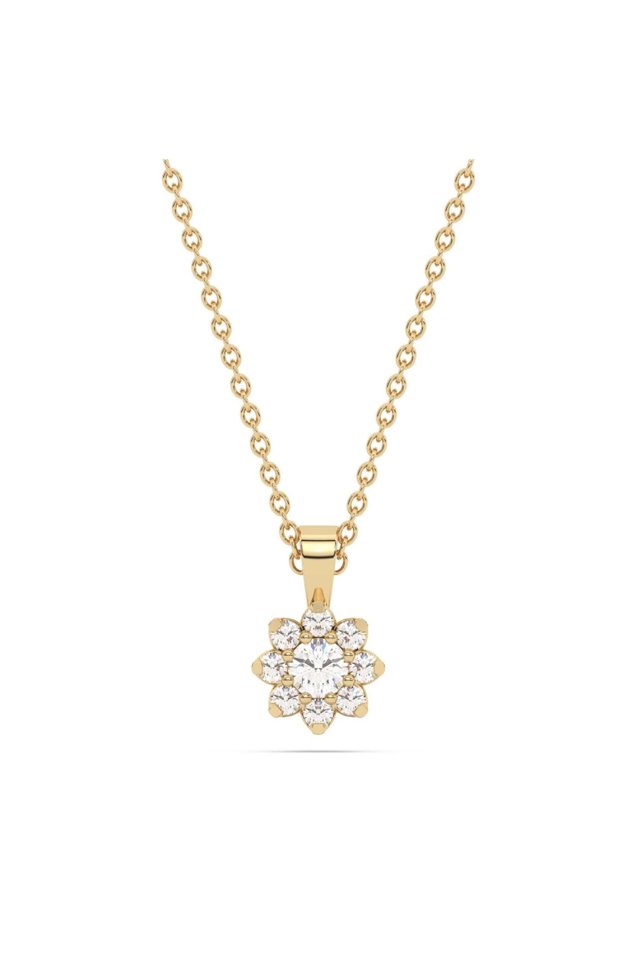 DIAM ADDICT Kette 585 Gelbgold mit im Labor gezüchteten Diamanten gelb, Bild 1
