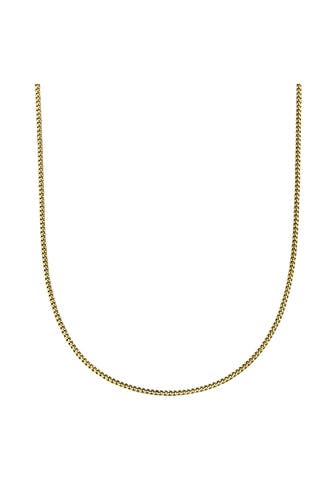 FASCINATION BY ELLEN K. Kette Gold 333 Panzerkette mit einer Länge von 38/36cm gelb