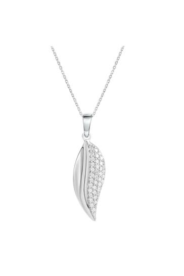 ZEEME Kette Silber 925 rhodiniert mit Zirkonia weiß silber