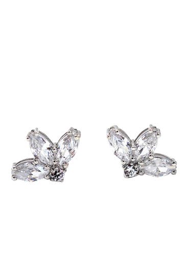 LEIS Ohrringe 925 Sterling Silber rhodiniert Glänzend  Zirkonia weiß silber