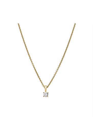 LYOMI Kette 585/- Gelbgold  1 synth. Diam. 0,20 ct. gelb