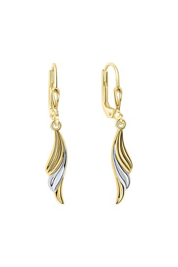 FASCINATION BY ELLEN K. Ohrringe 585/- Gelbgold bicolor glanz mehrfarbig