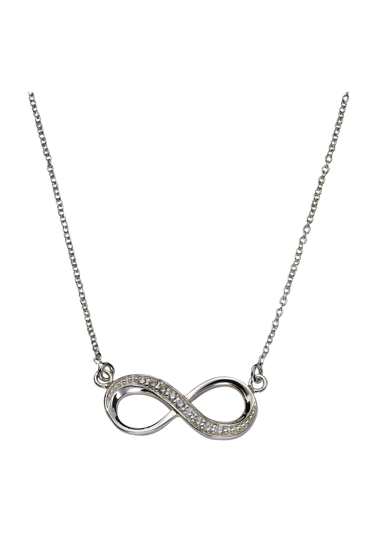 ZEEME Kette Silber 925 mit Unendlichkeitszeichen 45cm lang silber, Bild 1