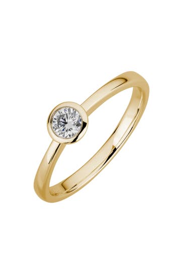 LYOMI Ring 585/- Gelbgold  1 synth. Diam. 0,20 ct. gelb