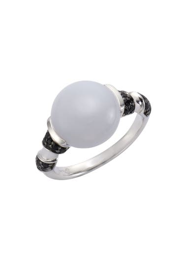 JAMELLI Ring 925/- Sterling Silber Calcedon und Spinell silber