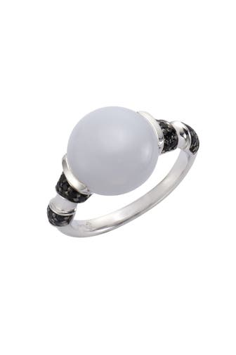 JAMELLI Ring 925/- Sterling Silber Calcedon und Spinell silber