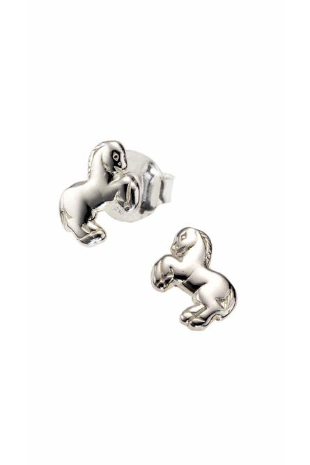 ZEEME Ohrringe 925 Sterling Silber Pferd