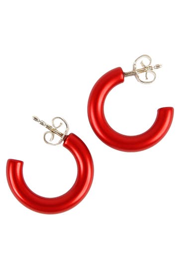 DEMARIE Ohrringe eloxiertes Aluminium rot rot