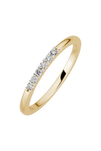 LYOMI Ring 585/- GG/rhod. 6 synth. Diam. 0,11ct. mehrfarbig