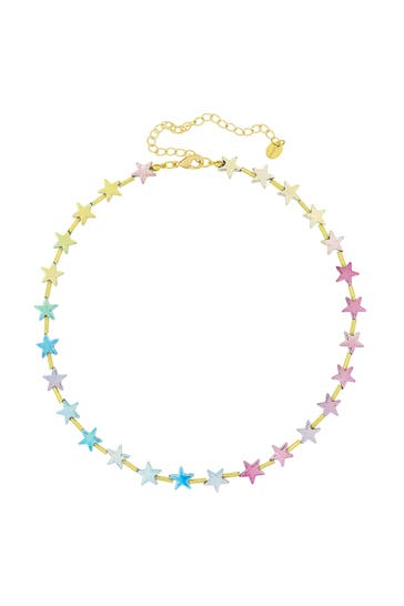 FASHIONBOX Kette mit Sternen mehrfarbig mehrfarbig