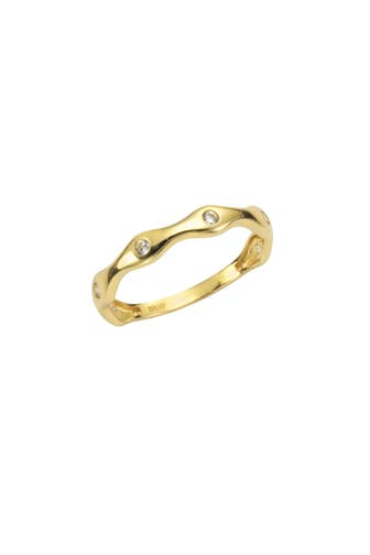 FASCINATION BY ELLEN K. Ring 375 Gelbgold mit Zirkonia weiß