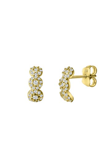 FASCINATION BY ELLEN K. Ohrringe Gold 585 mit 60x Zirkonia weiß gelb
