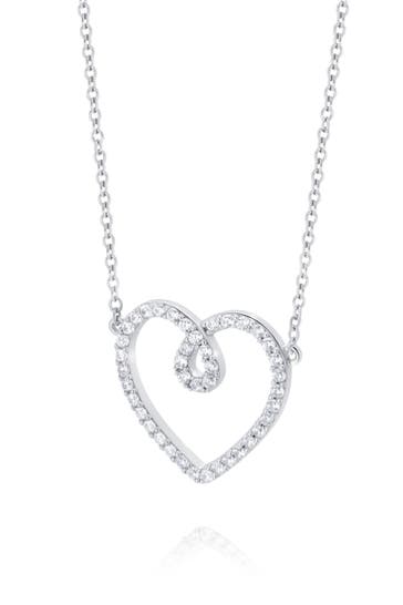 LEIS Kette 925 Sterling Silber rhodiniert Glänzend Zirkonia weiß silber