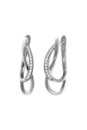 CELESTA Ohrringe 925 Silber rhodiniert glanz Zirkonia weiß silber