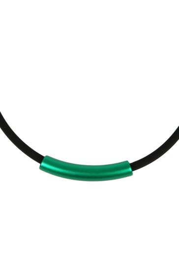 DEMARIE Kette eloxierte Aluminium Collierkette grün