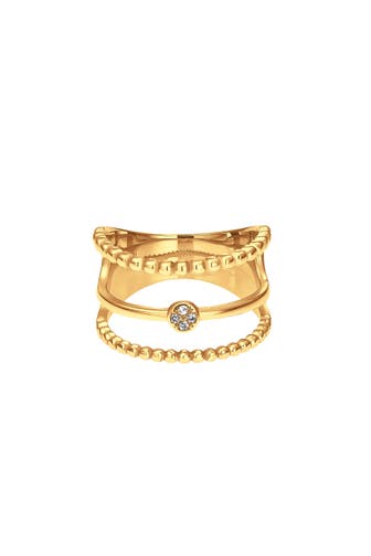 HEIDEMAN Ring Unda goldfarben