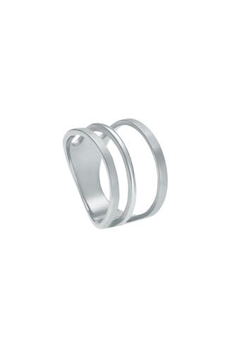 HEIDEMAN Ring Unda silberfarben matt