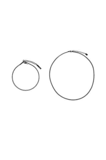 HEIDEMAN Kette Set Decus schwarz farben schwarz