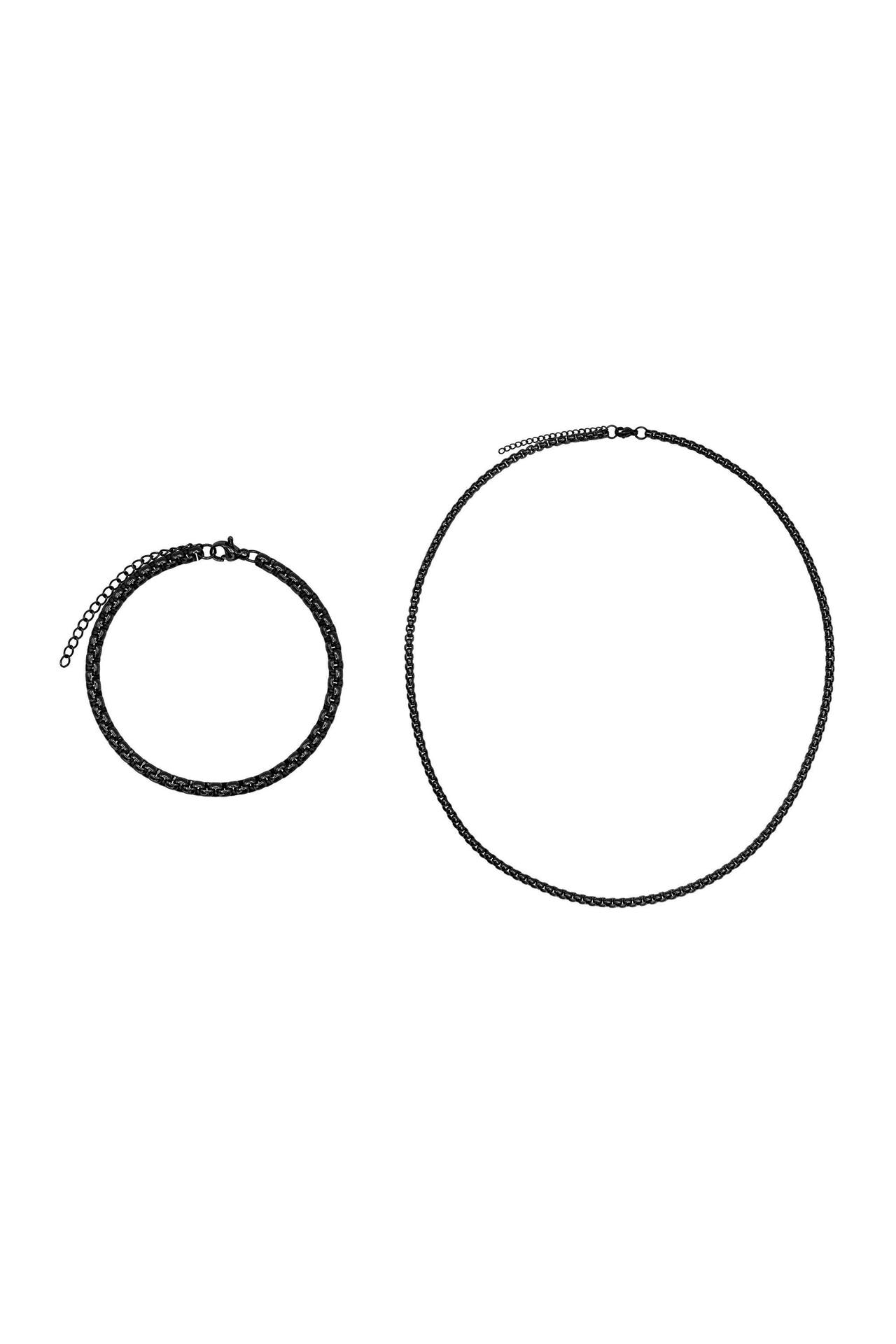 HEIDEMAN Kette Set Vetus schwarz farben schwarz, Bild 1