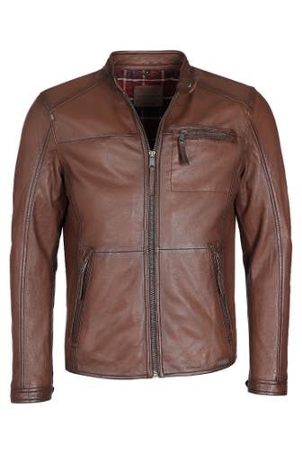 MUSTANG Lederjacke 31020238 brandy