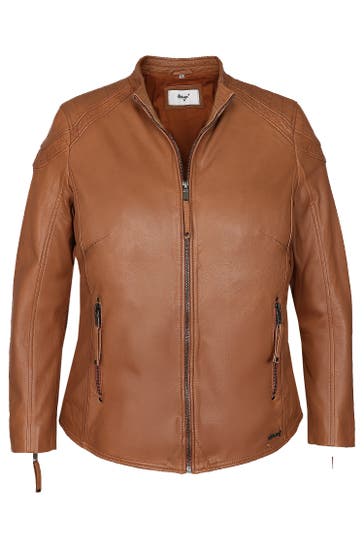 MAZE Lederjacke 42021312 cognac