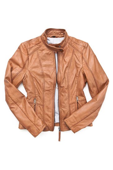 MUSTANG Lederjacke Sanibel cognac