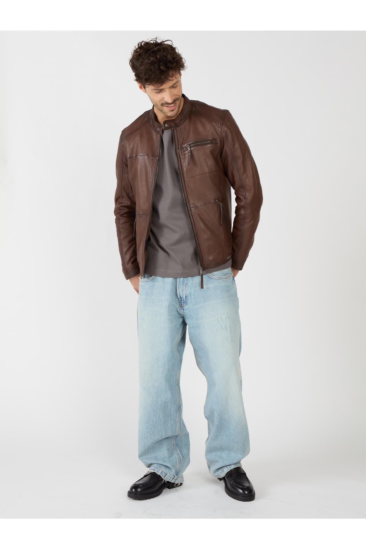 MUSTANG Lederjacke 31020238 brandy, Bild 1