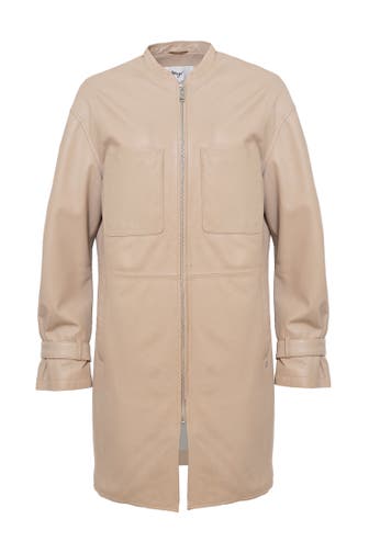 MAZE Lederjacke 42023088 moonlight beige