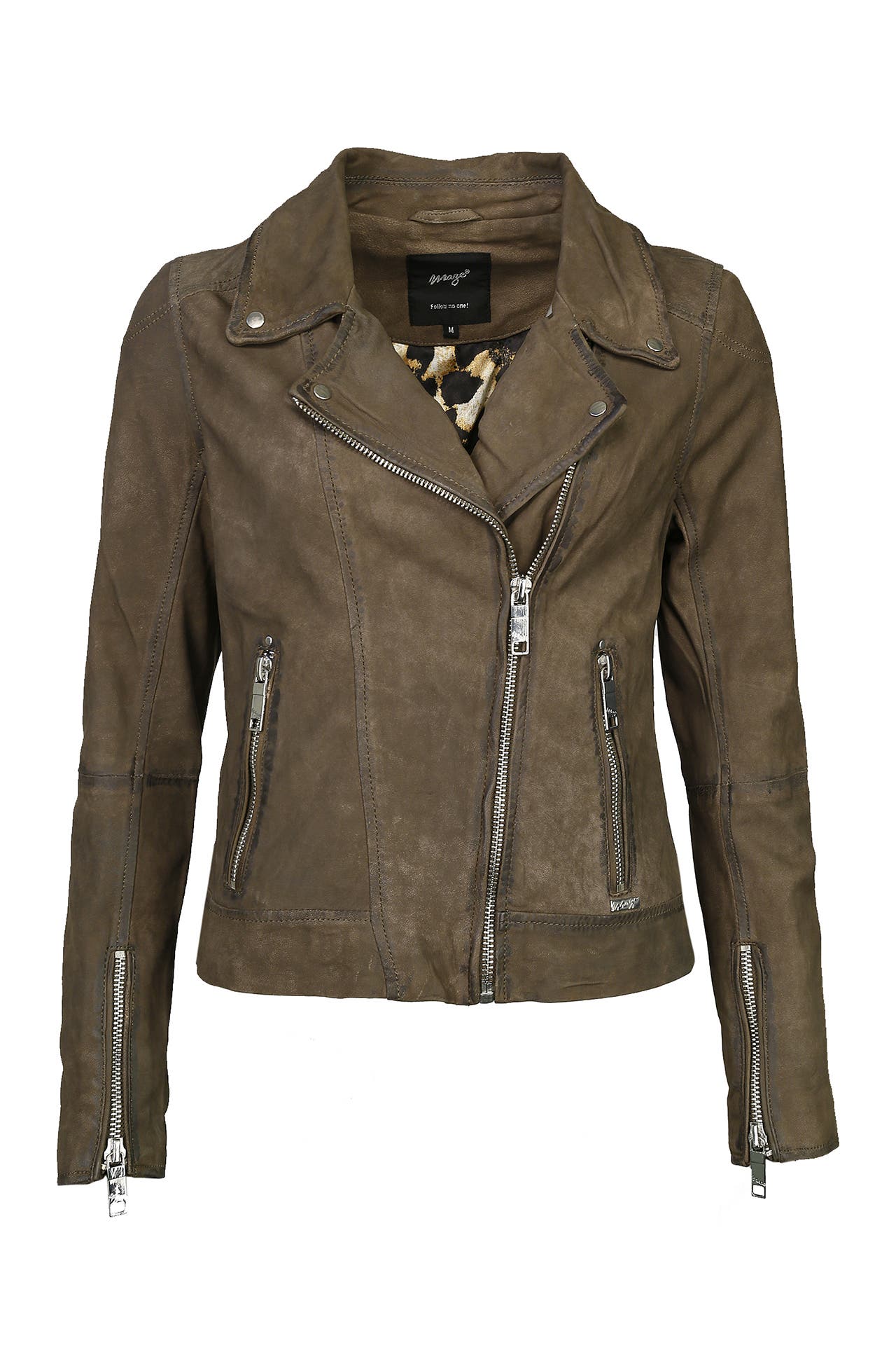 MAZE Lederjacke Romie olive, Bild 1