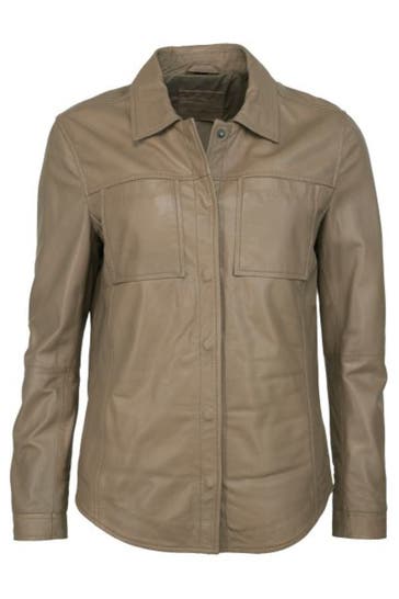 MUSTANG Lederjacke 31022112 taupe