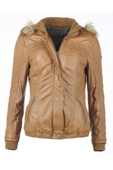 MUSTANG Lederjacke Lelu camel
