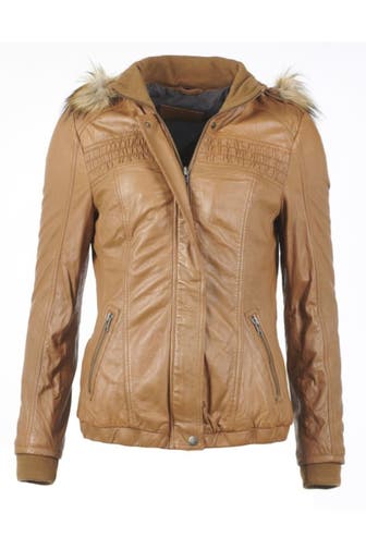 MUSTANG Lederjacke Lelu camel