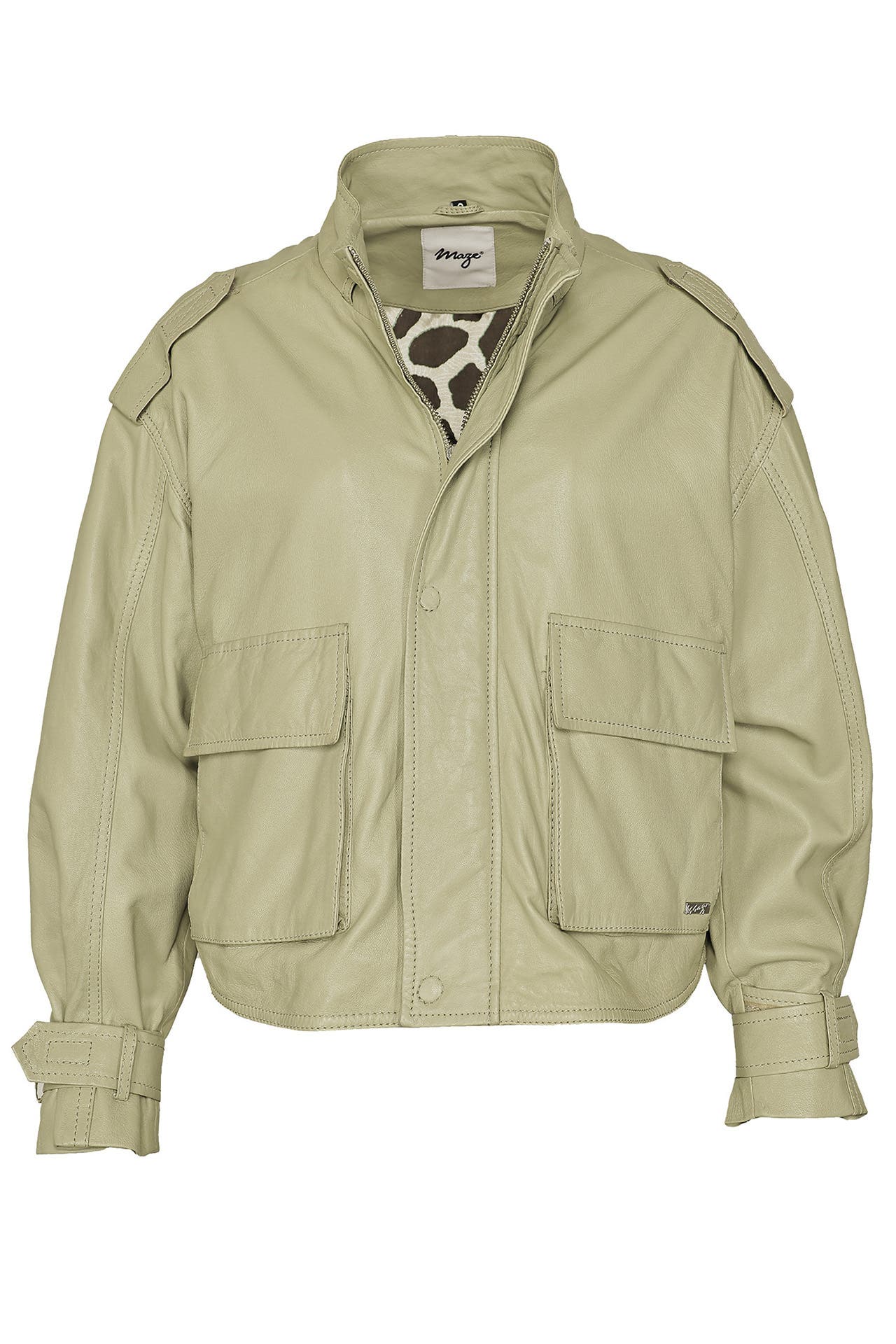MAZE Lederjacke 42020132 eucalyptus, Bild 1