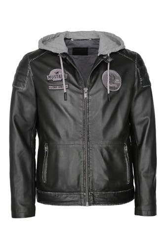 MUSTANG Lederjacke 31021521 black
