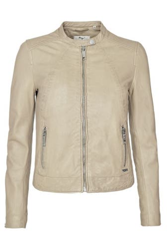 MAZE Lederjacke Grenada greige