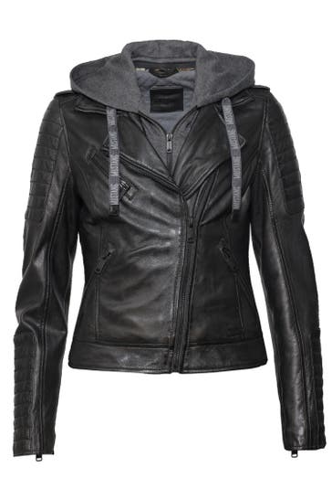 MUSTANG Lederjacke 31021543 black
